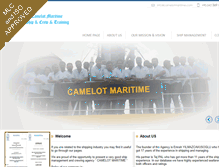 Tablet Screenshot of camelotmaritime.com